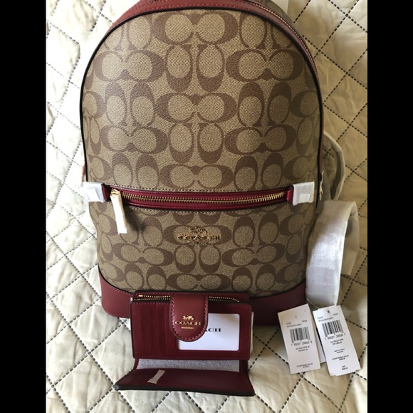 Coach Kenley Backpack and Medium Corner Zip Wallet Set - Picture 2 of 13